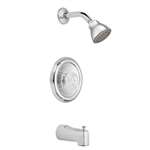 1 Handle Pressure Balance Tub and Shower Posi-Temp Polished Chrome 2.5 GPM