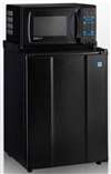 2.4 CF Refrigerator With Microwave Combination Black