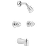 2 Handle Tub and Shower Faucet Center Set Chateau Polished Chrome 2.5 GPM