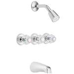 3 Handle Tub and Shower Faucet IPS Chateau Polished Chrome 2.5 GPM