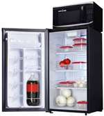 3.4 CF Refrigerator With Microwave Combination Black