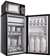3.6 CF Refrigerator With Microwave Combination Black