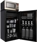 3.6 CF Refrigerator With Microwave Combination Stainless Steel