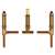 2 Handle Three Hole Roman Tub Valve Adjustable 1/2 Center Set Connection