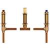 2 Handle Three Hole Roman Tub Valve Adjustable 1/2 Center Set Connection