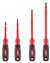 4 PC 1000V INSL Screwdriver Set With Square REC