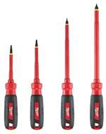 4 PC 1000V INSL Screwdriver Set With Square REC