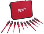 10 PC 1000V INSL Screwdriver Set With Case