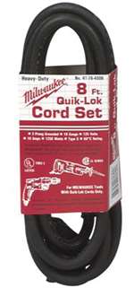 8 Quick Lock Cord Set