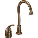 Lead Law Compliant 1 Handle Lever Two Hole 4 Center Set Bar Faucet 2.0 GPM