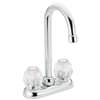 Lead Law Compliant 2 Handle Bar Faucet Chateau Polished Chrome 2.0 GPM