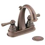 Lead Law Compliant 2 Handle 4 Lavatory Faucet Trim Oil Rubbed Bronze 1.5 GPM