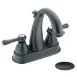 Lead Law Compliant 2 Handle 4 Lavatory Faucet Trim Wrought Iron 1.5 GPM