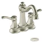 Lead Law Compliant 2 Handle Lavatory Faucet With Drain Assembly 1.5 GPM