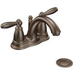 Lead Law Compliant 2 Handle Lever Center Set Lavatory Faucet Oil Rubbed Bronze 1.5 GPM