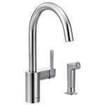 Lead Law Compliant Align 1 Handle High Arc Kitchen Faucet Polished Chrome