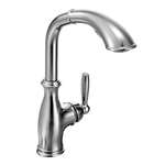 Lead Law Compliant 1 Handle Lever Pullout Kitchen Faucet Kingsley Polished Chrome