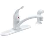 Lead Law Compliant 1 Handle Kitchen Faucet With Spray Gla 2.0 GPM