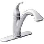 Lead Law Compliant 1 Handle Lever Kitchen Faucet Pullout Spout 1.5 GPM