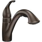 Lead Law Compliant 1 Handle Kitchen Faucet Pullout Spout Oil Rubbed Bronze 1.5 GPM