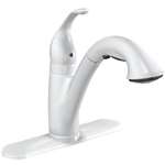 Lead Law Compliant 1 Handle Lever Kitchen Faucet Pullout Spout 1.5 GPM