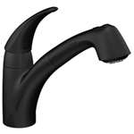 Lead Law Compliant 1 Handle Kitchen Faucet With Pullout Matte Black 1.5 GPM