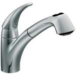 Lead Law Compliant 1 Handle Kitchen Faucet With Pullout Cp/C 1.5 GPM
