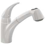 Lead Law Compliant 1 Handle Kitchen Faucet With Pullout Ivory 1.5 GPM