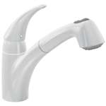 Lead Law Compliant 1 Handle Kitchen Faucet With Pullout Glacier 1.5 GPM