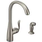Lead Law Compliant 2.0 GPM 1 Handle High Pullout Kitchen Faucet Srst