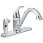 Lead Law Compliant 1 Handle Lever Kitchen Faucet With Spray 2.0 GPM