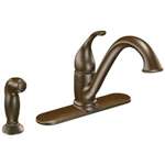 Lead Law Compliant 1 Handle Lever Two Hole Open Right Four Hole Faucet 2.0 GPM