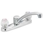 Lead Law Compliant 2 Handle Knob Kitchen Faucet Polished Chrome 2.0 GPM