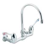 Lead Law Compliant 2 Handle Wall Mount Utl Faucet W 11.25 2.2 GPM