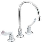 Lead Law Compliant 2 Handle Wristblade Handle Widespread Faucet Chrome 2.2 GPM