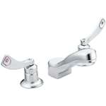 Lead Law Compliant 2 Handle Wristblade Handle Lavatory Faucet Less Drain 2.2 G