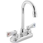 Lead Law Compliant 2 Handle Lever Bar Faucet Chrome 2.2 GPM
