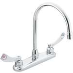 Lead Law Compliant 2 Handle 8 Wristblade Handle Kitchen Faucet 2.2 GPM