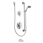 Satin Antique Nickel TS Posi-Temp 3F Tf Hand Held Combination 2.5 GPM