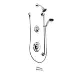 Satin Antique Nickel TS Posi-Temp 3F Tf Head and Flange Hand Held 2.5 GPM