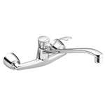 Lead Law Compliant Chrome 1 Handle Wall Mount Kitchen Faucet 2.2 GPM