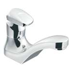 Lead Law Compliant 1 Handle Motor Lavatory Faucet ADA Vandal Resistant Chrome 0.5 G