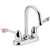 Lead Law Compliant 2 Handle Wristblade Handle Bar Faucet Chrome 2.2 GPM