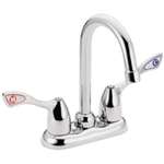 Lead Law Compliant 2 Handle Wristblade Handle Bar Faucet Chrome 2.2 GPM