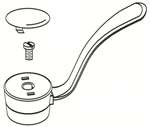 Handle Accessory Satin Antique Nickel KD 8700 Self-Rimming