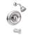 Ccy 1 Handle Shower Valve Trim Kit Polished Chrome 1.7