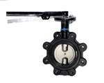 5 Ductile Iron 200 # Aluminum Bronze EPDM Lug Butterfly Valve Lever Operator