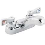 Lead Law Compliant 2 Handle Lever 4 Lavatory Faucet Chrome 2.2 GPM