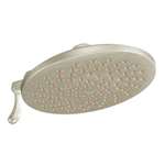 8 Flat ECO Rainshower Head Brushed Nickel 2.0 GPM