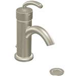 Lead Law Compliant 1 Handle Lever Center Set Lavatory Faucet Brushed Nickel 1.5 GPM
